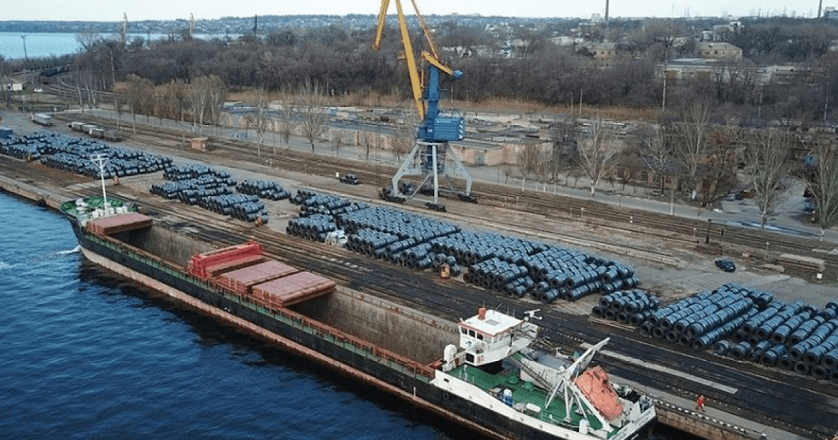 Запорожский речной порт в 2020 году переработал 720 тыс. т проката (c) ports.ua