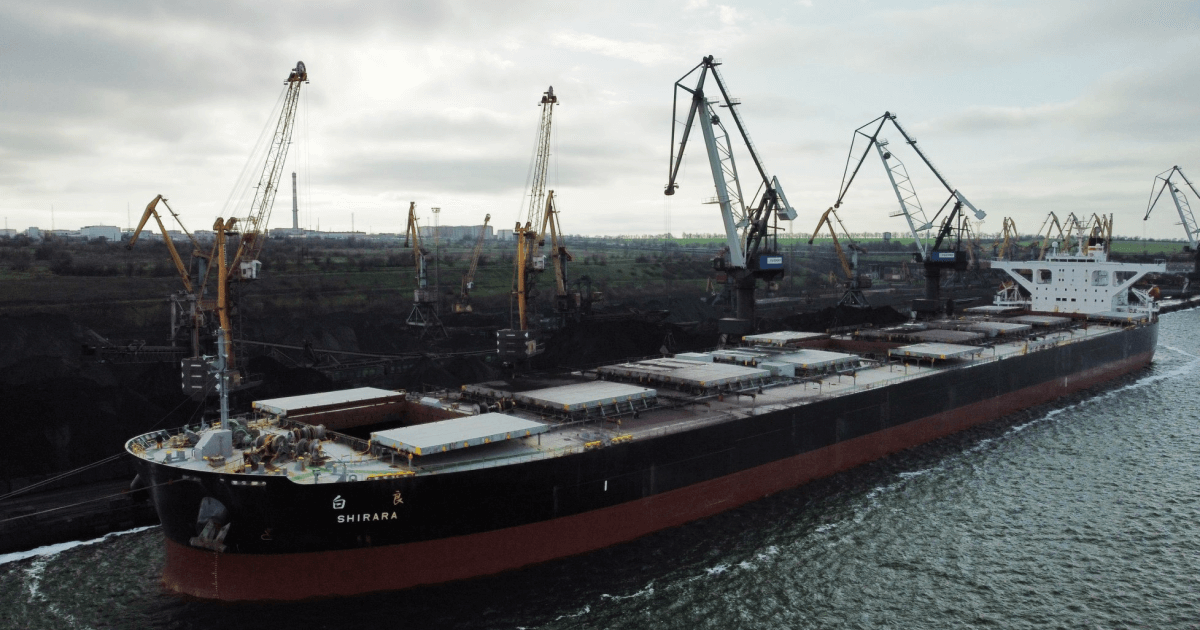 В марте экспорт руды через морпорты Украины сократился на 12%