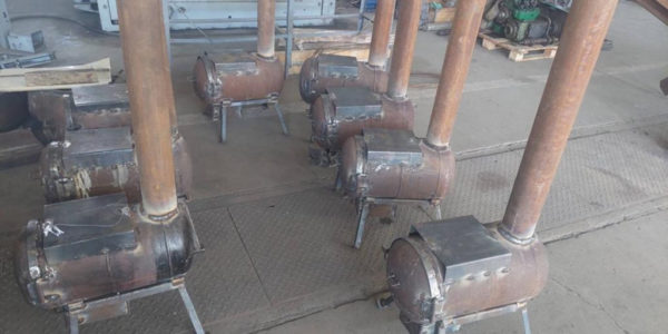 Photo – Ukrtransgaz produced 80 turbofurnaces for the Armed Forces from Metinvest’s steel