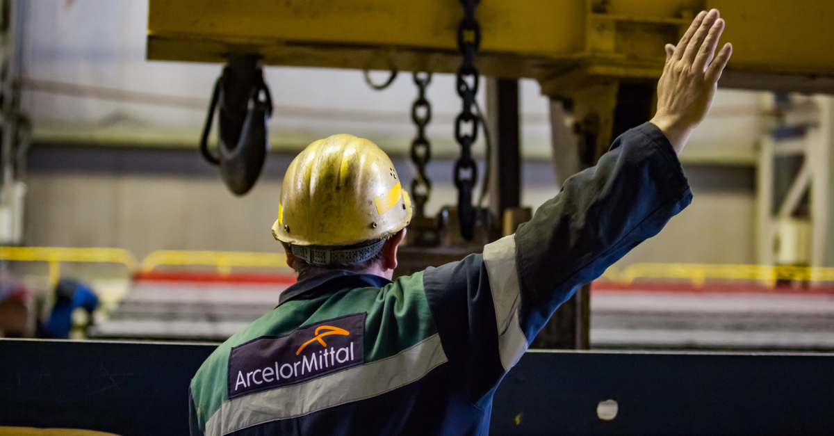 ArcelorMittal CEO Aditya Mittal speaks at the presentation of the  decarbonisation roadmap for steelmaking at the ArcelorMittal factory on 13  July 2021 in Gijón, Asturias, Spain. With decarbonisation, the Asturian  plants aim