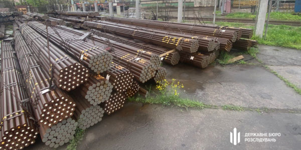Фото – ДБР вилучило в порту Одеської області понад 500 т російської сталевої заготовки