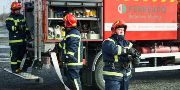 Фото – Ferrexpo створила добровільну пожежну бригаду на Біланівському ГЗК