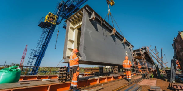Photo – Metinvest-SMC supplied 3.2 thousand tonnes of rolled steel for the construction of the Chernihiv Bridge