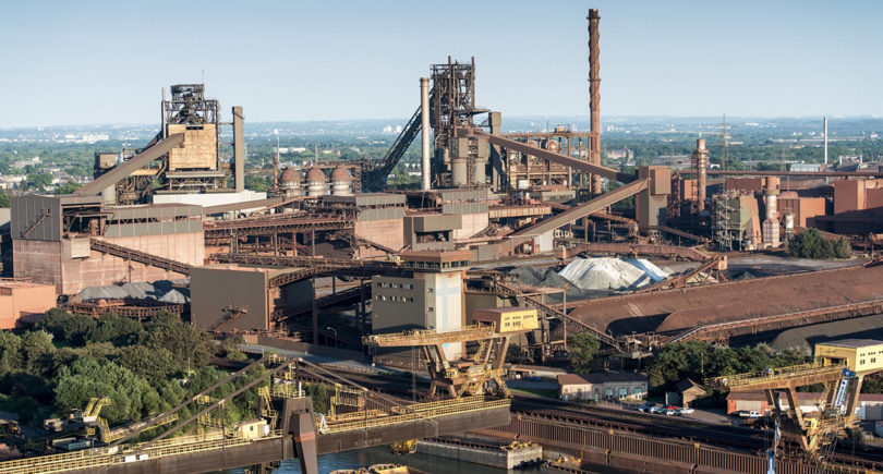 Фото – Thyssenkrupp остановила доменную печь в Дуйсбурге из-за слабого спроса и импорта