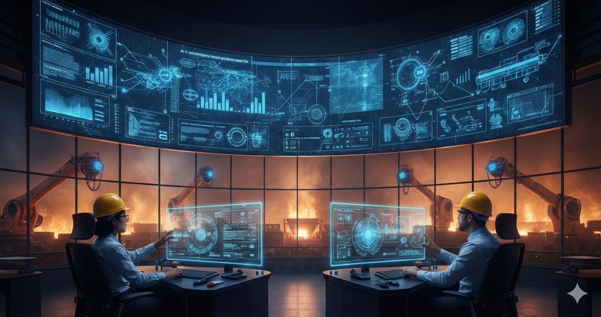 Фото &ndash; Роботы возле доменной печи: искусственный интеллект в металлургии